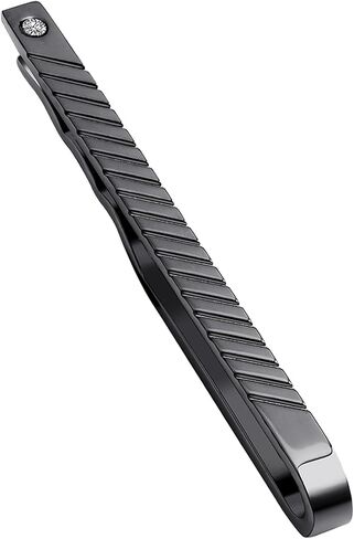 Tie Clip for Men Gun Black Gold Silver 2.4 inch, Tie Bar and Tie Pin Clip for Regular Ties Traditional Ties, Unique Mens Tie Clip Tie Clasp Black Suitable for Wedding in Saudi Arabia