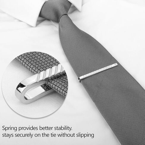 Tie Clip for Men Gun Black Gold Silver 2.4 inch, Tie Bar and Tie Pin Clip for Regular Ties Traditional Ties, Unique Mens Tie Clip Tie Clasp Black Suitable for Wedding in Saudi Arabia