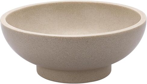 Large Decorative Bowl, 10.6" Resin Fruit Bowl Key Bowls for Entryway Table, Modern Handicraft Decorative Bowls Pedestal Bowl for Fruit Keys Kitchen Counter Home Decor, Beige in Kuwait