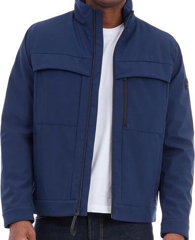 Michael Kors Men's Soft Shell Jacket, Wind and Water Resistant Coat in Saudi Arabia