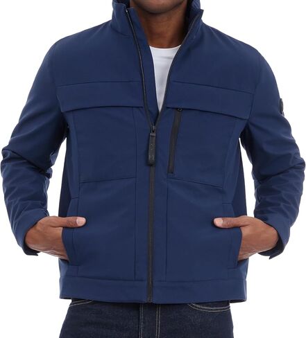 Michael Kors Men's Soft Shell Jacket, Wind and Water Resistant Coat in Saudi Arabia