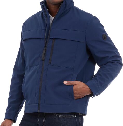 Michael Kors Men's Soft Shell Jacket, Wind and Water Resistant Coat in Saudi Arabia