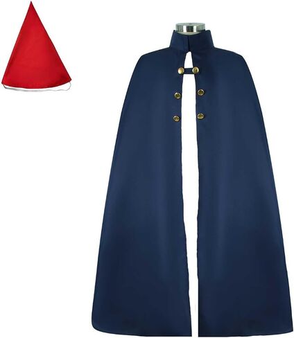 Wirt Costume Men Garden Cape Cloak Halloween Cosplay Suit Red Hat Mantle Outfit in Saudi Arabia