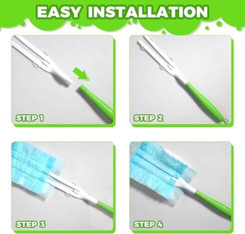 مقبض منفضة متوافق فقط مع ممسحة سويفر منفضة مقبض ممتد، مقبض غبار بديل قابل للفصل فقط، مقبض ممتد 3 قطع in Kuwait