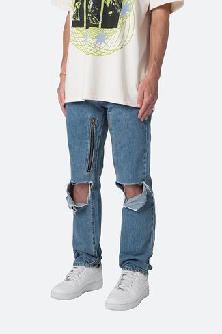 mnml Men's D530 Zipper Straight Denim in Saudi Arabia