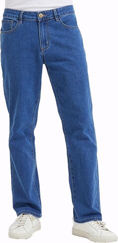 COEVLAS Club Men's Straight Leg 5-Pocket Regular Fit Workwear Flex Jean in Kuwait
