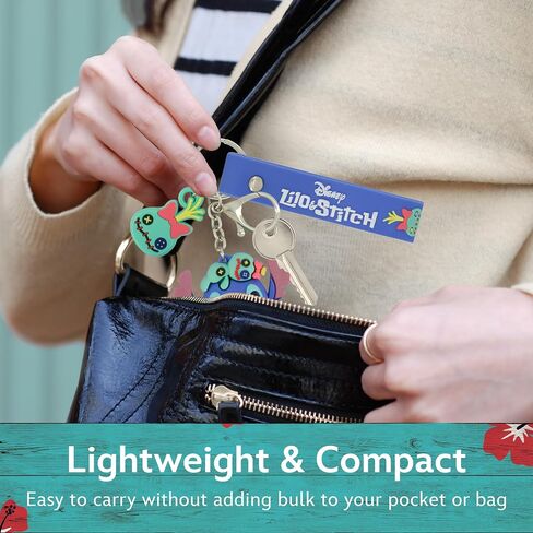Disney Stitch Keychain, Scrump Charm Wristlet with Key Ring in Saudi Arabia