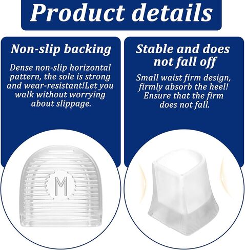 12 Pairs High Heel Protectors, 4 Sizes Heel Repair Caps Covers & Heel Stoppers for Grass, Gravel, Outdoor Events in Kuwait