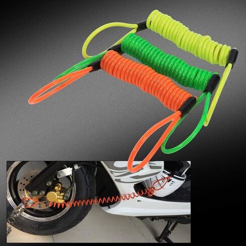 VGEBY1 Disc Lock Cable,Motorcycle Reminder Cable Disc Lock Cable 1.5M Alarm Lock Security Spring Reminder Cable Antitheft Protection on Handlebar in Saudi Arabia