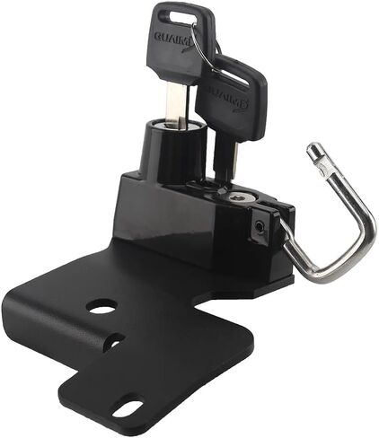 Motorcycle Helmet Lock, for Harley SportsterS RH1250S 2021-2024/ Nightster RH975 2022-2024, Anti Theft Lock Helmet Safety Lock Specific mounting Position, Keys 2PC (Black) in Saudi Arabia