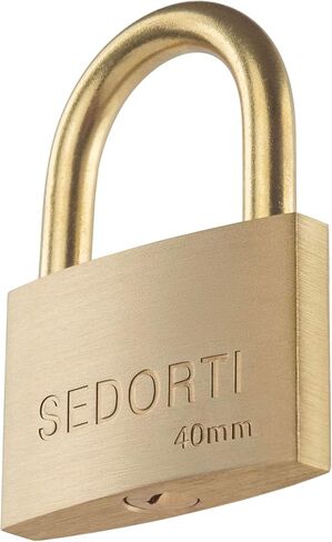 قفل SEDORTI مقاوم للطقس، قفل من النحاس الصلب مع تكبل نحاسي طويل، بعرض 1-1/2 بوصة، قفل بحري in Kuwait