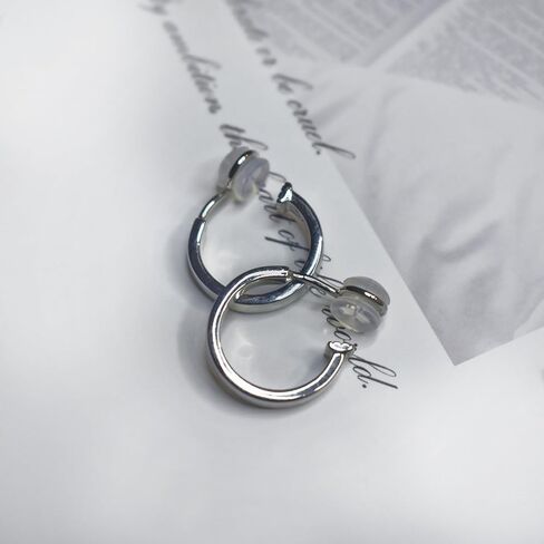 أقراط بمشبك للنساء، حلقة غير مثقوبة مطلية بالذهب الحقيقي عيار 14 قيراط، حلقات مشبك للأذن غير المثقوبة (ذهبي) in Kuwait