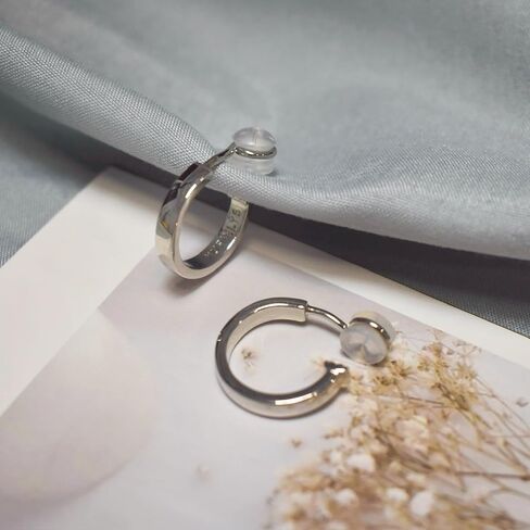 أقراط بمشبك للنساء، حلقة غير مثقوبة مطلية بالذهب الحقيقي عيار 14 قيراط، حلقات مشبك للأذن غير المثقوبة (ذهبي) in Kuwait