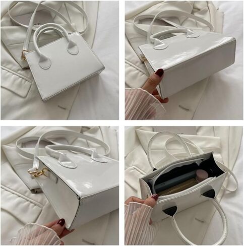 Patent Leather Handbag Shinny Clutch Purse Mini Shoulder Bag Evening Purse for Women in Saudi Arabia