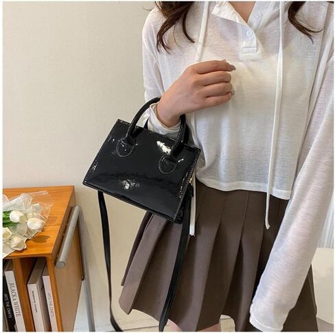 Patent Leather Handbag Shinny Clutch Purse Mini Shoulder Bag Evening Purse for Women in Saudi Arabia