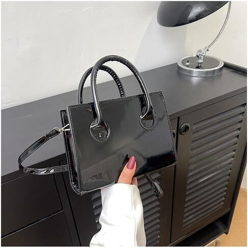 Patent Leather Handbag Shinny Clutch Purse Mini Shoulder Bag Evening Purse for Women in Saudi Arabia