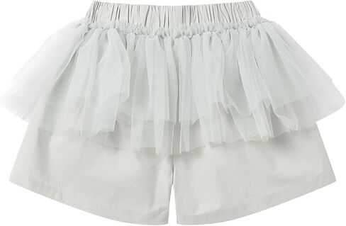 Mud Kingdom Girl's Shorts Tulle Cute Bow Front Elastic Waist in Saudi Arabia