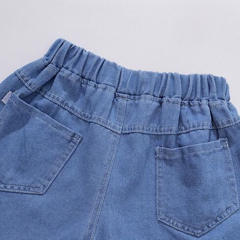 الفتيات الممزقات جين شورتات مرنة الخصر قطع السراويل القصيرة الدنيم in Kuwait