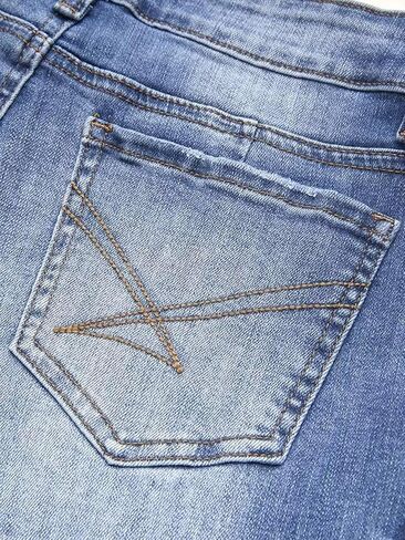 Flamingals Mid Waist Boot Cut Jeans for Women Straight Leg Jeans Cowgirl Trendy Jeans Denim Pants in Saudi Arabia