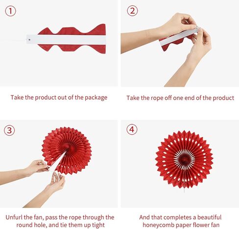 BEISHIDA Blue Gold White Hanging Honeycomb Round Paper Fans Decoration Set for New Year Baby Shower Birthday Wedding Bachelorette Photo Booth Backdrops Anniversary Paper Party Supplies（11packs） in Kuwait