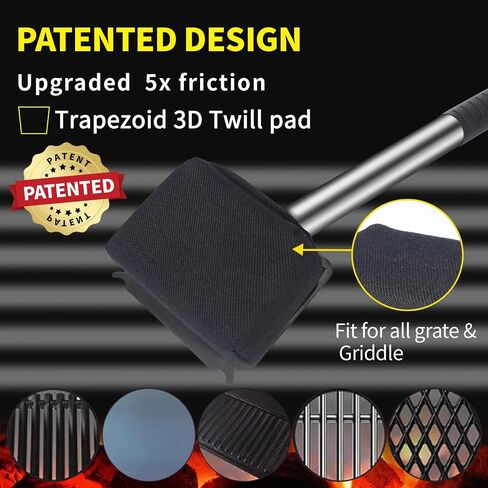 Steam Grill Brush Bristle Free,[Ultra Safe & Efficient] Grill Cleaner for Outdoor Grill,BBQ Replaceable Scraper Cleaning Head,Grill Brush BBQ Accessories,Gifts for Men/Dad ﻿ in Saudi Arabia