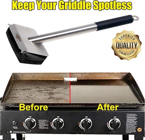 Steam Grill Brush Bristle Free,[Ultra Safe & Efficient] Grill Cleaner for Outdoor Grill,BBQ Replaceable Scraper Cleaning Head,Grill Brush BBQ Accessories,Gifts for Men/Dad ﻿ in Saudi Arabia