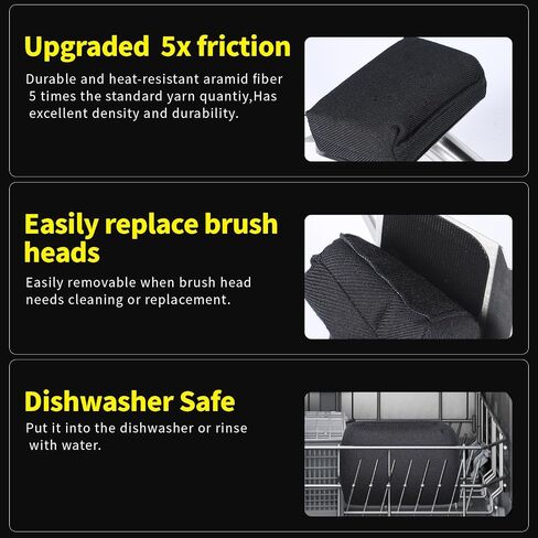 Steam Grill Brush Bristle Free,[Ultra Safe & Efficient] Grill Cleaner for Outdoor Grill,BBQ Replaceable Scraper Cleaning Head,Grill Brush BBQ Accessories,Gifts for Men/Dad ﻿ in Saudi Arabia