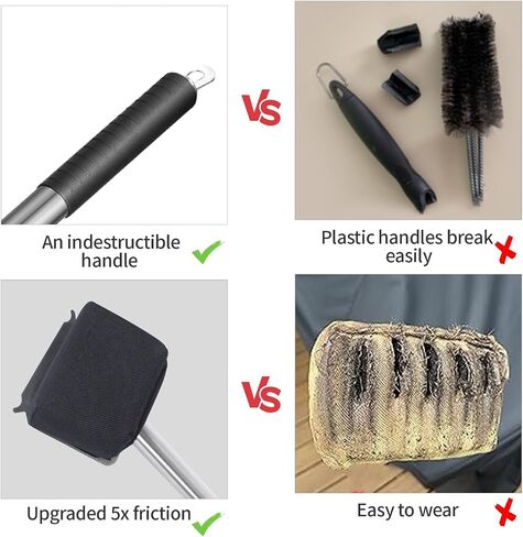 Steam Grill Brush Bristle Free,[Ultra Safe & Efficient] Grill Cleaner for Outdoor Grill,BBQ Replaceable Scraper Cleaning Head,Grill Brush BBQ Accessories,Gifts for Men/Dad ﻿ in Saudi Arabia