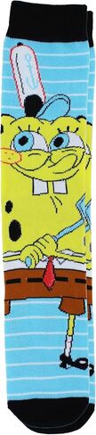 جوارب Hyp SpongeBob Squarepants للرجال كاجوال مبتكرة مكونة من 6 جوارب (مقاس الحذاء 8-12) in Kuwait