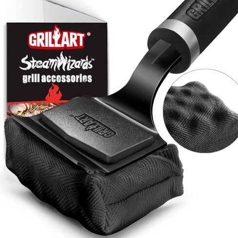 فرشاة Grillart Grill for Outdoor Grill Bristle خالية - فرشاة شواء مشوهة معززة - فرشاة شواء شواء قابلة للاستبدال - أدوات شواء آمنة للشواء - هدايا للرجال/أبي in Kuwait