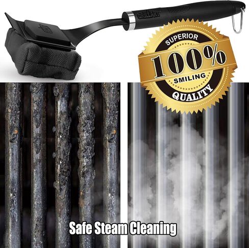 فرشاة Grillart Grill for Outdoor Grill Bristle خالية - فرشاة شواء مشوهة معززة - فرشاة شواء شواء قابلة للاستبدال - أدوات شواء آمنة للشواء - هدايا للرجال/أبي in Kuwait