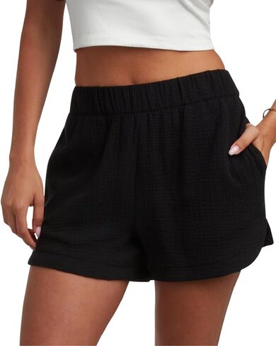 Spyder Womens Athletic Shorts - Lightweight Woven Pull On Workout Shorts for Women with Pockets for Gym and Casual Daily Wear in Saudi Arabia