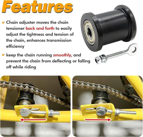 دراجة صغيرة سلسلة الموتر الأسطوانة لكولمان CT100U CC100X باجا دودلبوغ DB30 Motovox Hensim 79cc 97cc 98cc 100cc 2.5 2.8 3.0hp Powersport أجزاء الدراجة الصغيرة in Kuwait