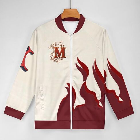 Thin Standing Collar Zip Jacket Men's Street Hip Hop Clothing Letter Jacket in Saudi Arabia