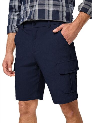 jmierr mens شورتات الشحن corduroy عارضية مرنة الخصر خفيفة الوزن في الهواء الطلق أعمال قصيرة in Kuwait