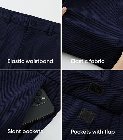 jmierr mens شورتات الشحن corduroy عارضية مرنة الخصر خفيفة الوزن في الهواء الطلق أعمال قصيرة in Kuwait