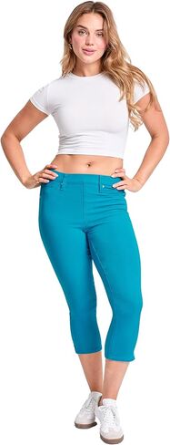 YMI Jeans Women's Hyperstretch Pull on Capri, C112631 in Kuwait