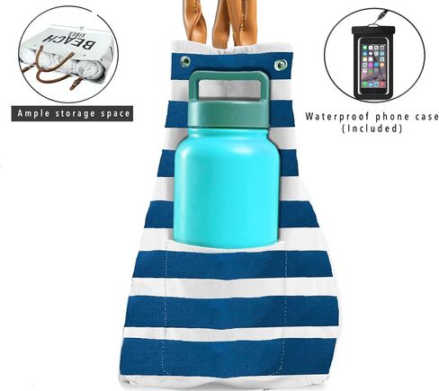 Keho Waterproof Beach Bag with Pockets For Women (Sandproof) in Kuwait