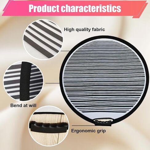 Dent Reflector Board, 24 Inch Portable Flexible PDR Lined Striped Light Board Dent Detection Panel, Foldable Car Dents Removal Fix Tools for Vehicle Door Scratch and Hail Damage (60CM) in Saudi Arabia