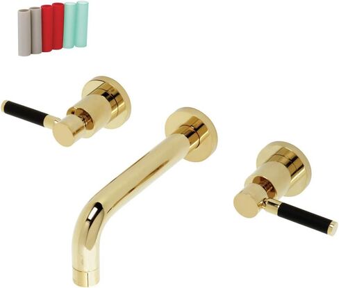 Kingston Brass KS8120DKL Kaiser Bathroom Faucet, Matte Black, 11.31 x 7.63 x 3.06 in Saudi Arabia