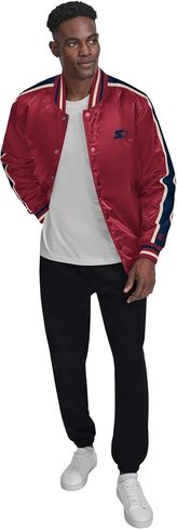 Starter Men's Satin Varsity Midweight with Quilted Lining Long Sleeve Jacket in Saudi Arabia
