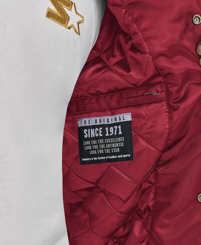Starter Men's Satin Varsity Midweight with Quilted Lining Long Sleeve Jacket in Saudi Arabia
