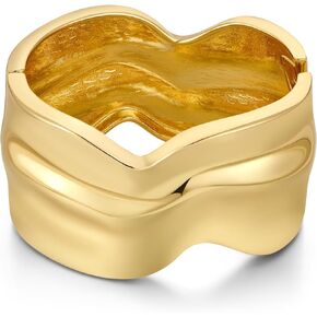 Chunky Gold Bangles Bracelet for Women Fashion Hammered Wide Cuff Bracelet Minimalist Open Wrist Cuff Bangle Gold Jewelry Accessories for Women in Kuwait