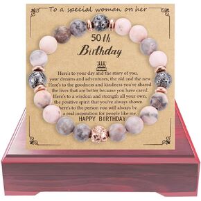 Women Gifts Bracelet with Great Wooden Box, Gifts for Women