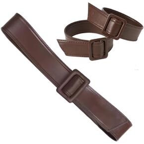 One Set of Leather Trench Coat Belt and Sleeve Band Replacement for Leather Jacket Midi Coat Steampunk Overcoat