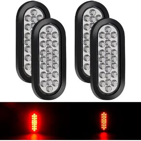 4 مساءً 6.3 بوصة بيضاوية 24 مصابيح LED TAILR LIGHT