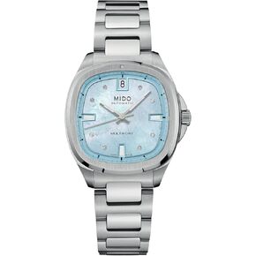 Mido Multifort TV 35 - Swiss Automatic Watch for Men & Women - Dial Blue - Case 35mm - M0493071113600