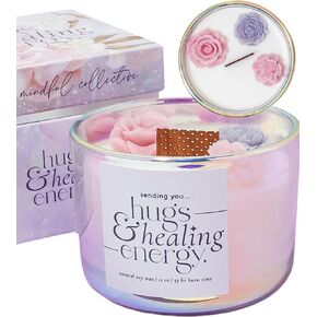 Sympathy Gift for Loss of Loved One - 12oz Memorial Candles for Loss of Loved One. Sympathy Wood Wick Candles That Crackle. Memorial Remembrance Grief Gifts for Women. Unique Bereavement Ideas