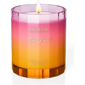 M & Sense Caramel Coffee Candle for Home Scupped ، 10.6oz 60 ساعة حرق الصويا الطبيعية طويلة الأمد حرق العطرية العضوية