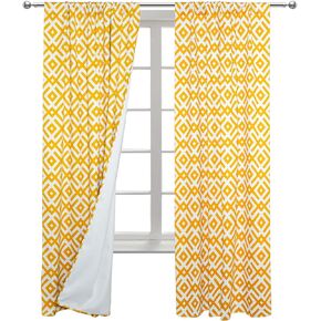 PartyDelight Blackout Curtains 84 Inches Long 2 Panels Plum Blossoms White for Bedroom Living Room Darkening Thermal Insulated Soundproof Window Treatments Drapes